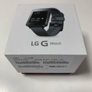 エルジーエレクトロニクス(LG Electronics)のLG G watch Android wear スマートウォッチ(その他)