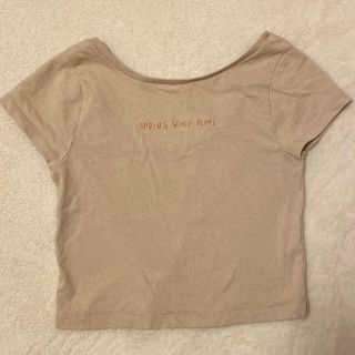 フーズフーチコ(who's who Chico)のフーズフーチコ　ロゴ刺繍チビT(Tシャツ(半袖/袖なし))