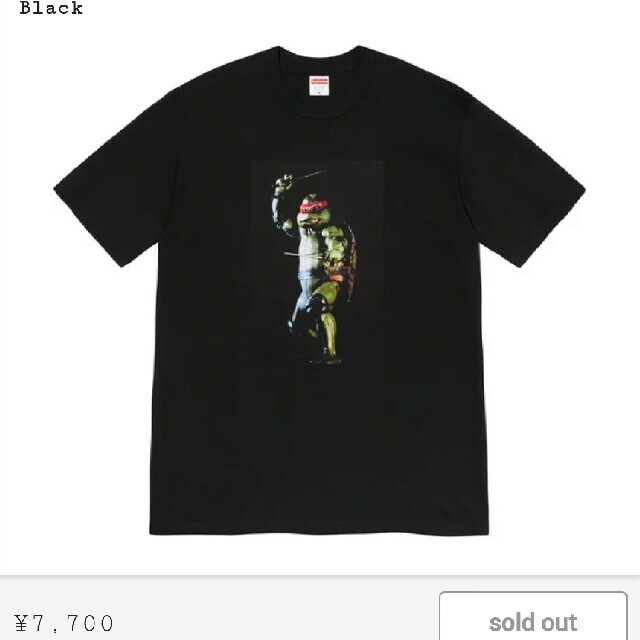 黒 M Supreme Raphael Tee