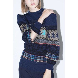 オータムセール 最終価格 toga pulla Jaquared knit pullover - 通販