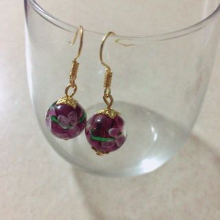 水色クリア かんざし&ピアスセット♡(ピアス)