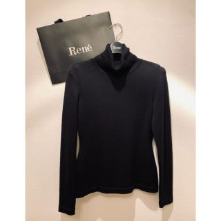 ルネ(René)の【Rene】ブラック・タートルネックセーター・36(M)サイズ(ニット/セーター)