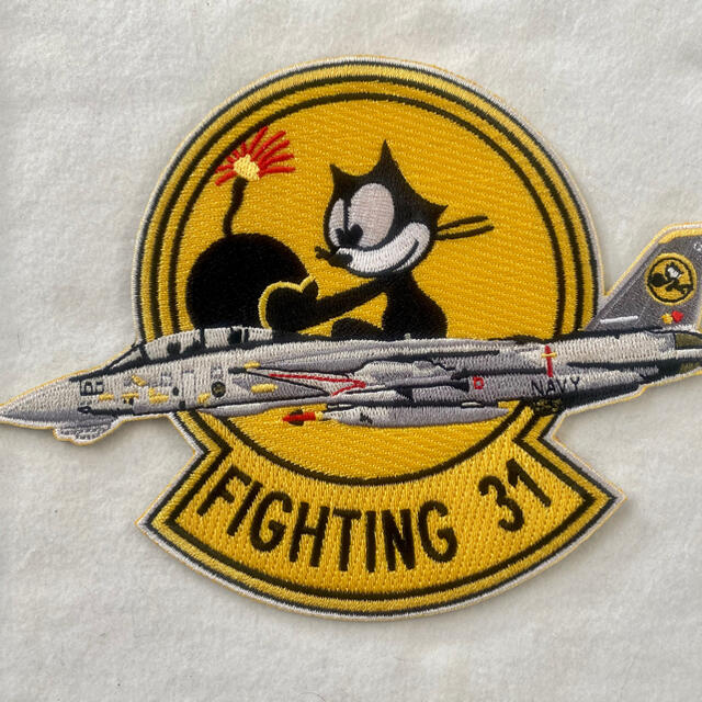米海軍 F-14 トムキャット VF-31 フィリックス 刺繍パッチの通販 米海軍 F-14 トムキャット VF-31 フィリックス 刺繍パッチの通販