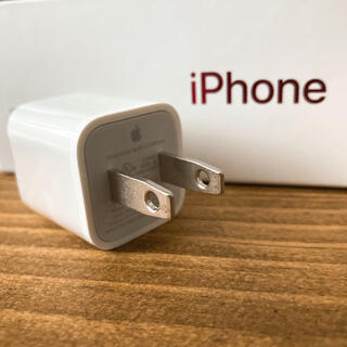 アイフォーン(iPhone)のiphone 充電 アダプター 純正 アダプタ apple 新品未使用 正規品(バッテリー/充電器)
