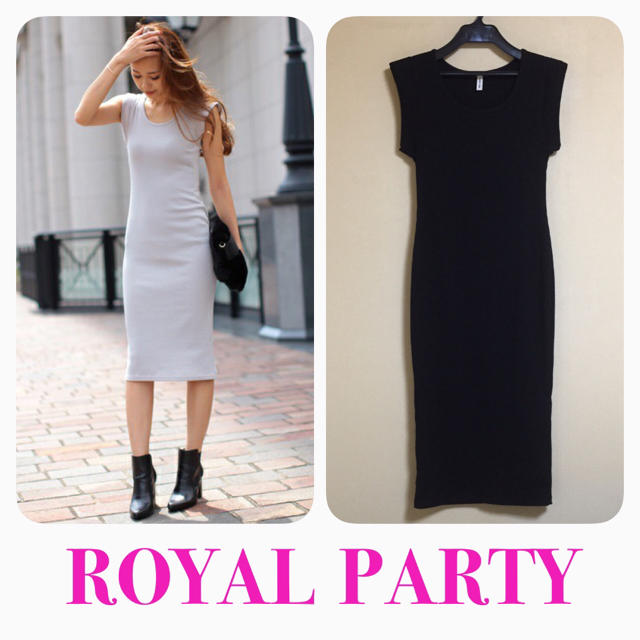 ROYAL PARTY - ロイパ♡美品♡バックボタンタイトリブワンピースの通販 ...