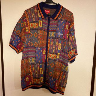 シュプリーム(Supreme)の20SS Supreme Patchwork Knit Zip Up Polo(ポロシャツ)