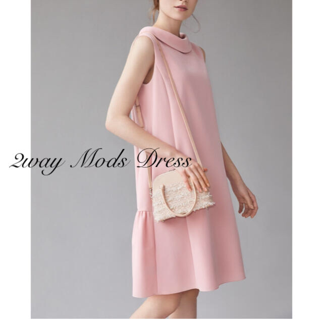 ひざ丈ワンピース美品☆フォクシー ☆Foxey☆ ワンピース 2way☆Mods Dress