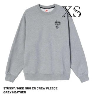 ステューシー(STUSSY)のNIKE×STUSSY CREW FLEESE グレーXS(スウェット)