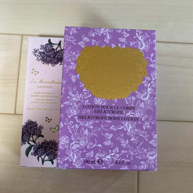 Les Merveilleuses LADUREE(レメルヴェイユーズラデュレ)のレ・メルヴェイユーズ　ラデュレ　ボディローションとハンドトリートメント コスメ/美容のボディケア(ボディローション/ミルク)の商品写真