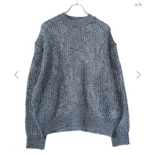 ワンエルディーケーセレクト(1LDK SELECT)のYOKE LARGE MESHED CREW NECK RIB KNIT(ニット/セーター)