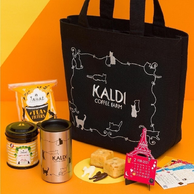 KALDI(カルディ)のカルディ●猫の日●バッグ 食品/飲料/酒の食品(菓子/デザート)の商品写真