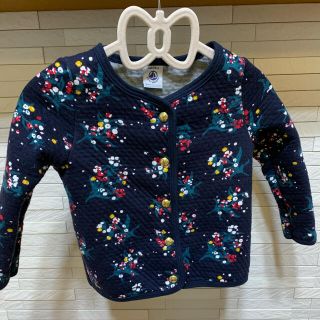 プチバトー(PETIT BATEAU)の人気　プチバトー　花柄コットンカーディガン(カーディガン)