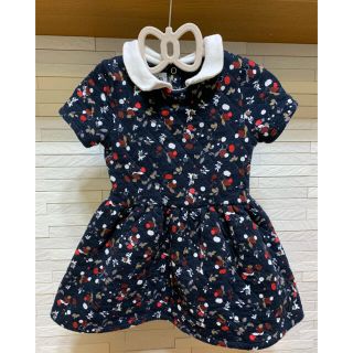 プチバトー(PETIT BATEAU)のプチバトー　小花柄　コットンワンピース(ワンピース)