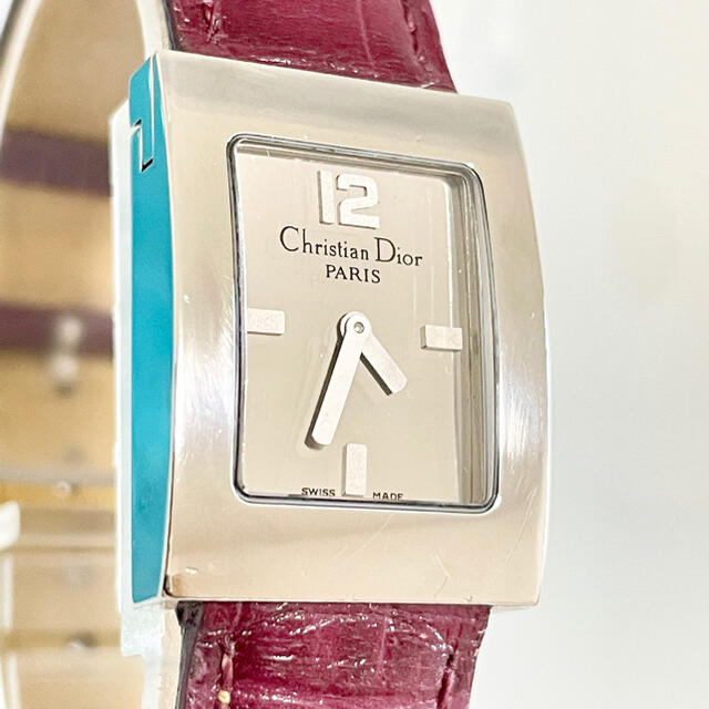 クリスチャンディオール メンズ腕時計 白色文字盤 デイト付き ジャンク品