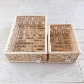 ムジルシリョウヒン(MUJI (無印良品))の無印　長方形カゴ2個セット(バスケット/かご)