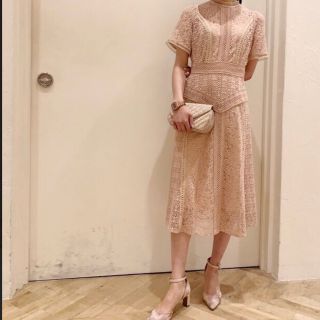 Snidel 新品 ミドルレースオケワンピース