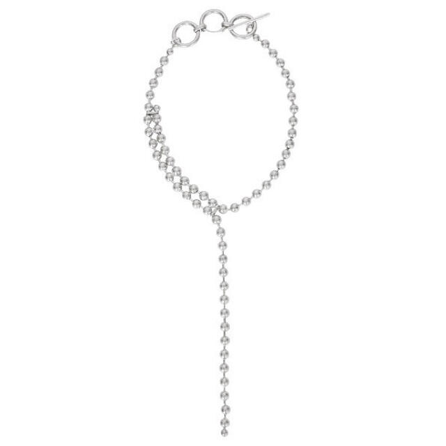 Ameri  BALL CHAIN ONE ROUND NECKLACEネックレス