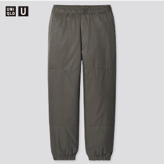 ユニクロ(UNIQLO)の【新品タグ付】【緑S】UNIQLO U 21ss ワイドフィットジョガーパンツ(ワークパンツ/カーゴパンツ)