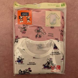 ユニクロ(UNIQLO)のロンパース☆80サイズ(肌着/下着)