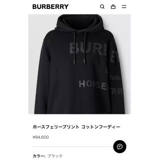 バーバリー(BURBERRY)のバーバリー　メンズ　パーカー　S(パーカー)