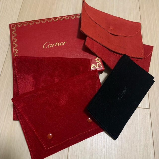 Cartier カルティエ サービス用ポーチ 5枚 &  箱 のみ