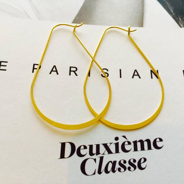 H.P.FRANCE(アッシュペーフランス)の★新品 DEUXIEME CLASSE ドゥーズィエムクラス 楕円フープピアス レディースのアクセサリー(ピアス)の商品写真