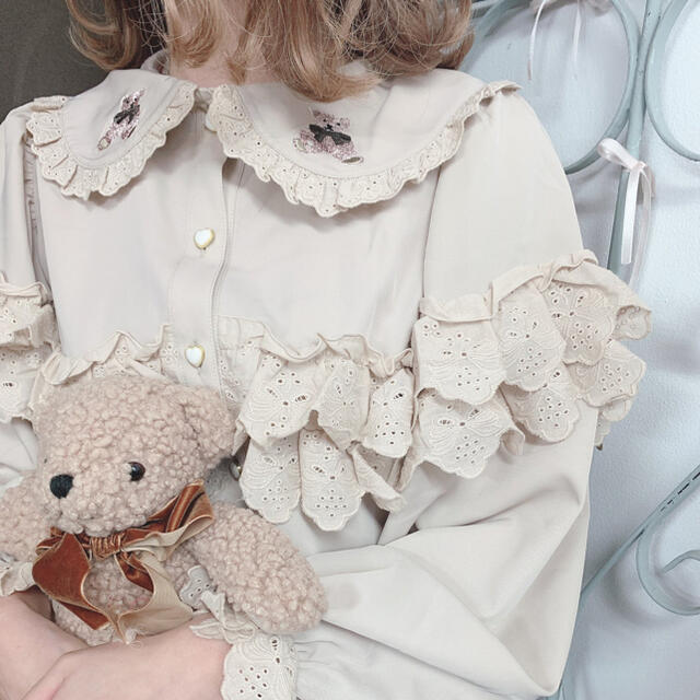 Swankiss(スワンキス)の♡Swankiss teddy motif B/L♡ レディースのトップス(シャツ/ブラウス(長袖/七分))の商品写真