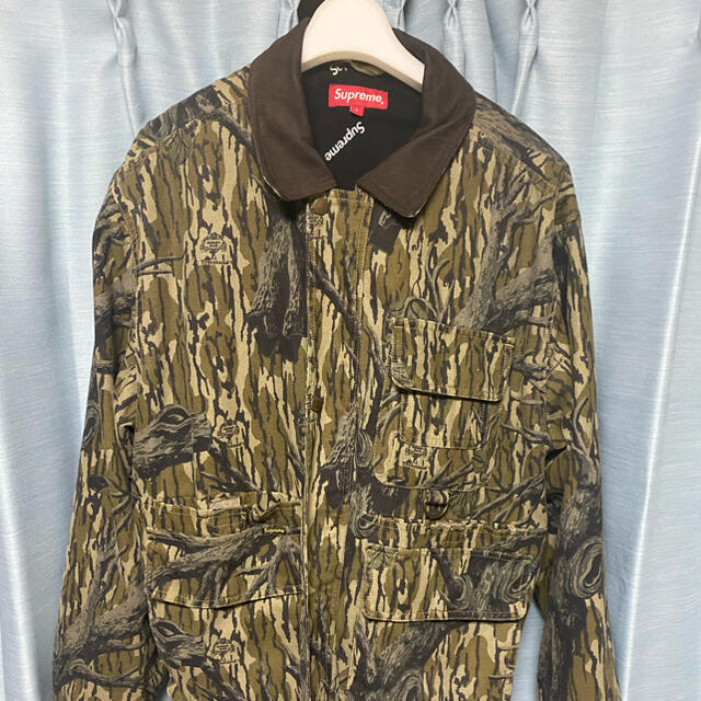 supreme field jacket tree camo