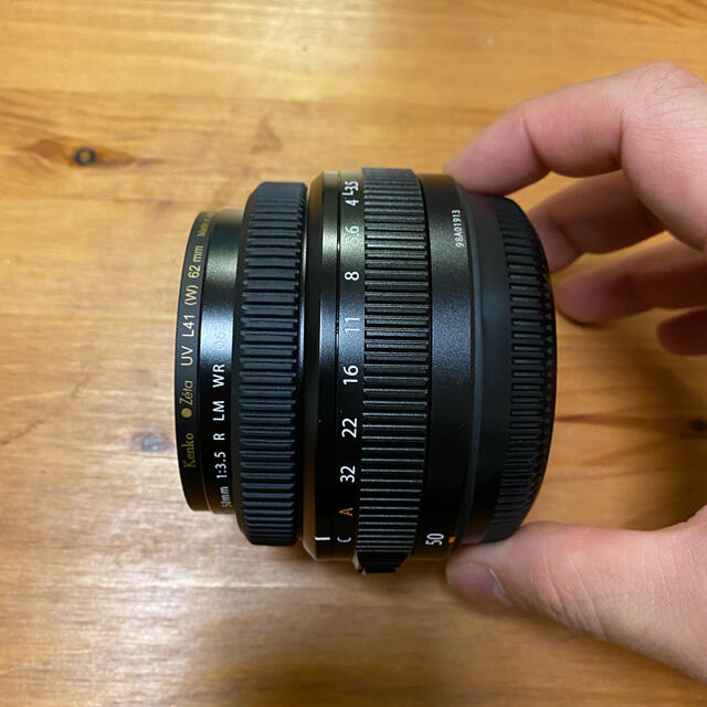 FUJI フジノン GF50mmF3.5 R LM WR 保証、フィルター付き FUJI フジノン GF50mmF3.5 R LM WR 保証、フィルター付き