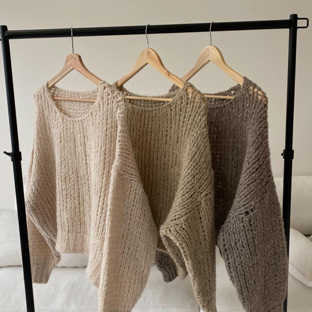 lawgy aw ami knit beige