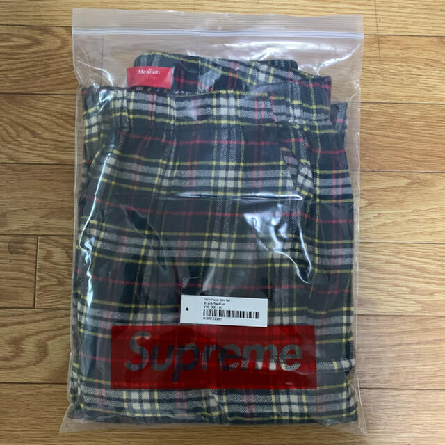【M】 Supreme Tartan Flannel Skate Pant