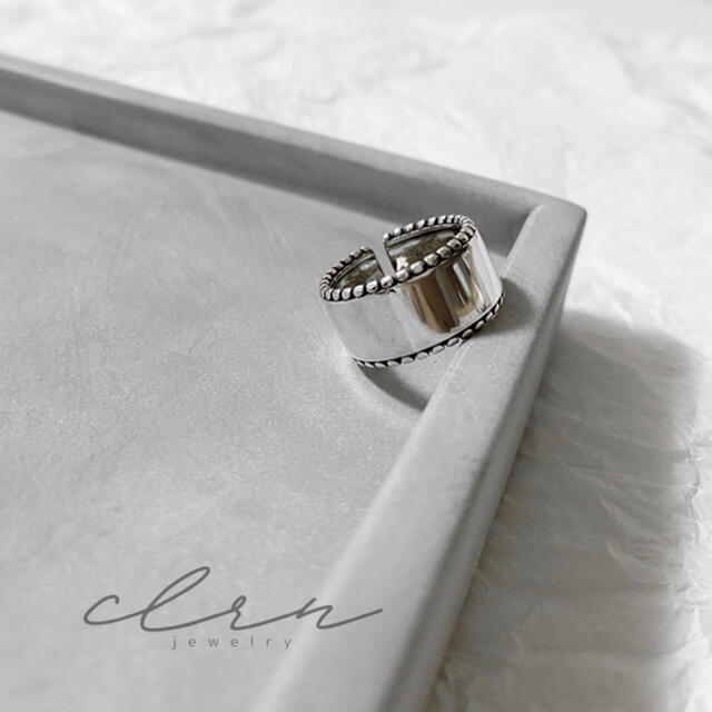 Philippe Audibert(フィリップオーディベール)の〝再販〟silver925 ライン プレート シルバーリング　 レディースのアクセサリー(リング(指輪))の商品写真