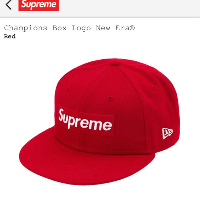 supreme  new era ニューエラ  シュプリーム　帽子　赤