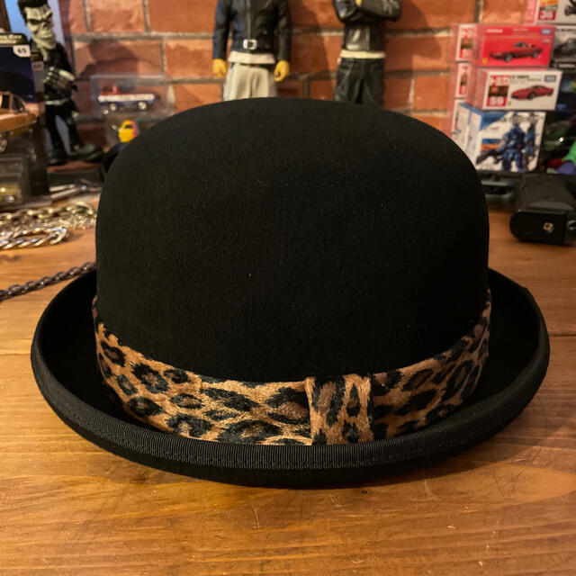 glamb(グラム)のあつた様専用　glamb ボーラーハット　レオパード メンズの帽子(ハット)の商品写真