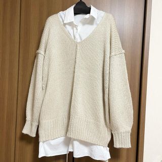 アプワイザーリッシェ(Apuweiser-riche)のめぐ様専用☆ ニット×シャツ ワンピース お得セット(ミニワンピース)