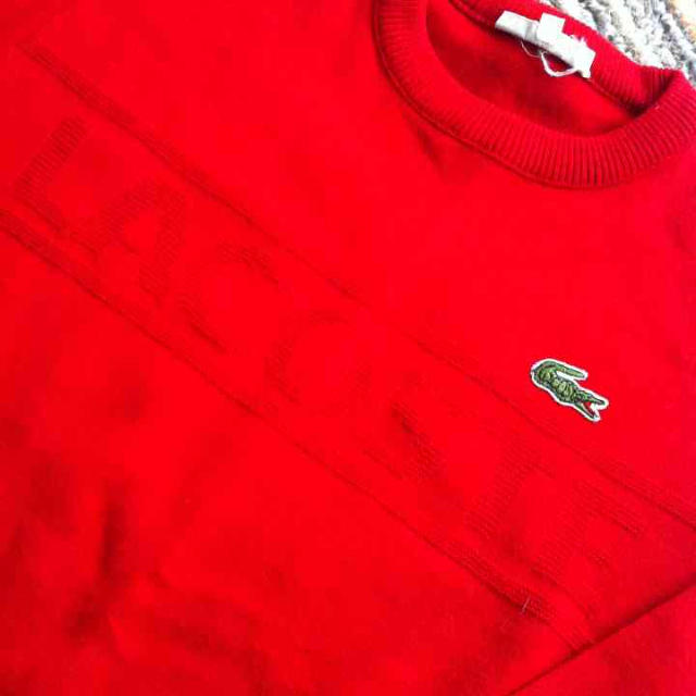 LACOSTE(ラコステ)のラコステ☆真っ赤ニット レディースのトップス(ニット/セーター)の商品写真