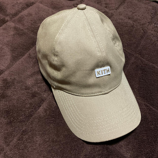 【美品】kith キス　キャップ　ベージュ　ボックスロゴ