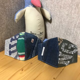 デニムダンガリー(DENIM DUNGAREE)のm . 様専用★マスクカバー★キッズサイズ２枚(その他)