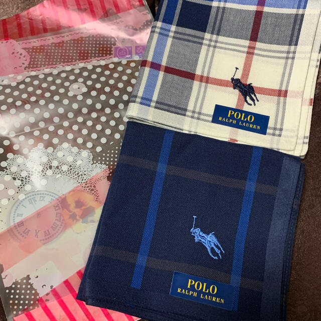 Polo Club(ポロクラブ)のPOLO メンズハンカチ2枚　チリソース様専用 メンズのファッション小物(ハンカチ/ポケットチーフ)の商品写真