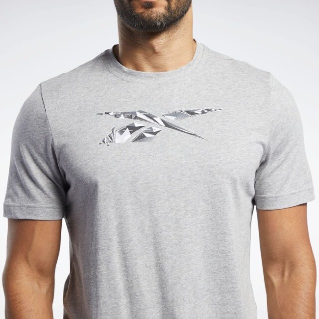 Reebok(リーボック)の新品 Reebok グラフィック Tシャツ 半袖 Msize ロゴ グレー メンズのトップス(Tシャツ/カットソー(半袖/袖なし))の商品写真