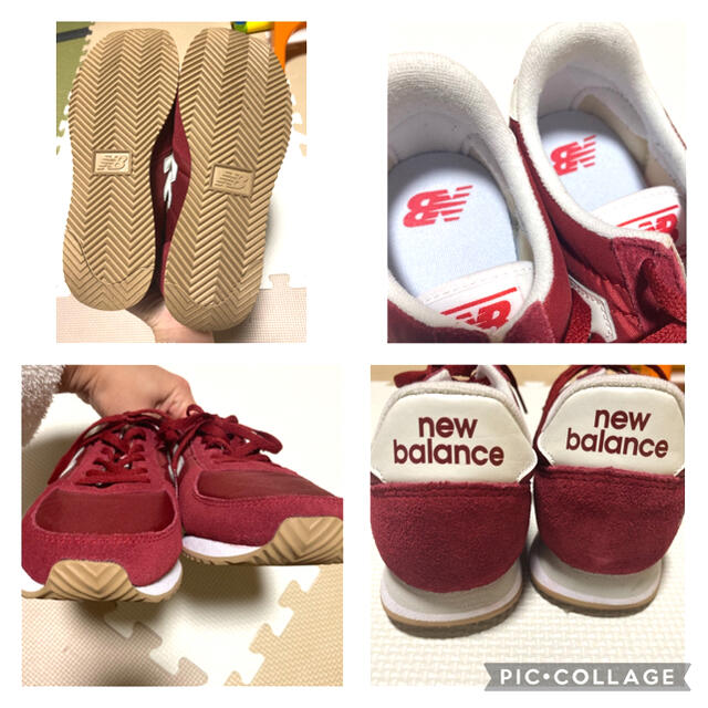 New Balance(ニューバランス)のほぼ新品♡ニューバランス♡スニーカー　赤　24.5cm レディースの靴/シューズ(スニーカー)の商品写真