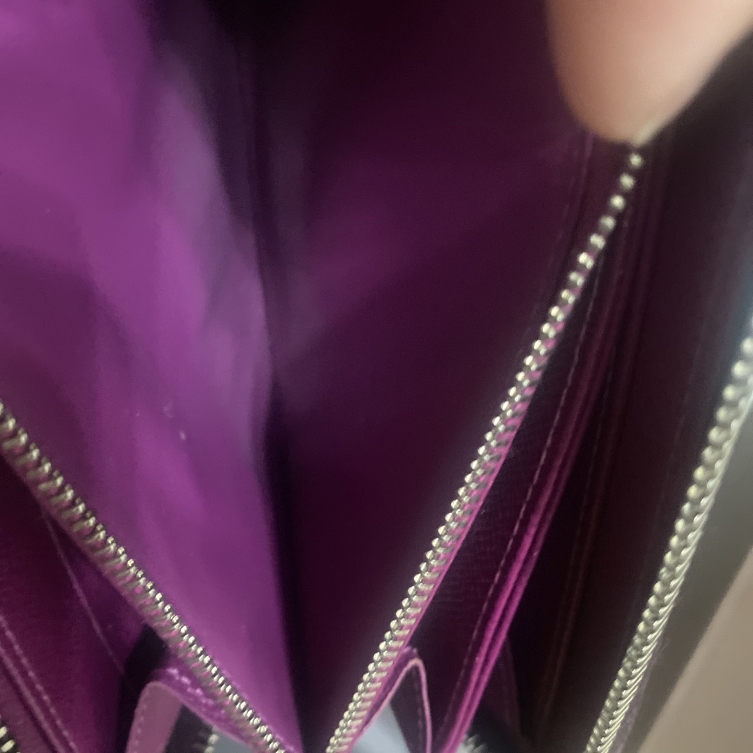 LOUIS VUITTON - Louis Vuittonルイヴィトン 長財布 ジッパー 紫 LOUIS VUITTON - Louis Vuittonルイヴィトン 長財布 ジッパー 紫