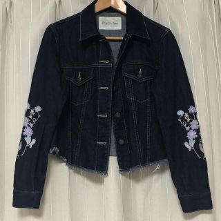 マジェスティックレゴン(MAJESTIC LEGON)のMAJESTIC LEGON ♡ 刺繍入りデニムＧジャン(Gジャン/デニムジャケット)