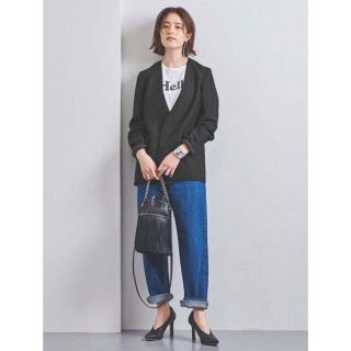 ユナイテッドアローズ(UNITED ARROWS)のユナイテッドアローズ UBCB W/LI パイピング Vノーカラー ジャケット(ノーカラージャケット)