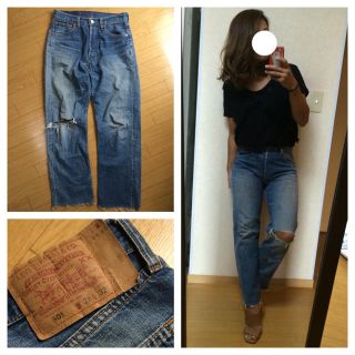 リーバイス(Levi's)のLevi's/28×32クラッシュデニム(デニム/ジーンズ)