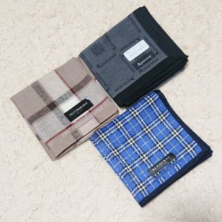 バーバリー(BURBERRY)の《未使用》ブランド ハンカチ ３枚セット(ハンカチ)