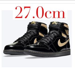 ナイキ(NIKE)のAIR JORDAN 1 High OG Black Metallic Gold(スニーカー)