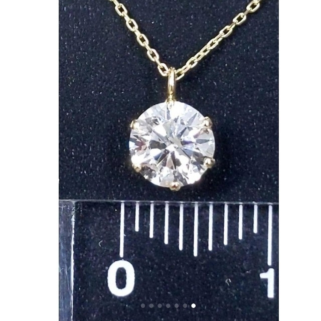 ひと粒ダイヤ  ネックレス K18 0.71ct