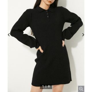 LAGUA GEM  POLO KNIT MINI OP(ミニワンピース)