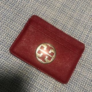 トリーバーチ(Tory Burch)のトリーバーチ名刺入れ　赤(名刺入れ/定期入れ)